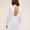 Women Marissa Webb | Brett Cotton U-Back Mini Dress In White