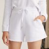 Women Marissa Webb | So Relaxed French Terry Wide Leg Sweatshort In White