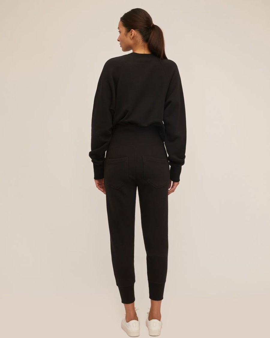 Women Marissa Webb | So High Waisted French Terry Sweatpants In Black