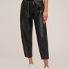 Women Marissa Webb | Stevie Barrel Leg Leather Pant In Black