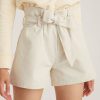 Women Marissa Webb | Banks Paper Bag Canvas Boyfriend Short Oat