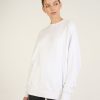 Women Marissa Webb | So Uptight Drop Raglan French Terry Sweatshirt In White