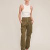 Women Marissa Webb | Willow Washed Canvas Corset Cargo Pant Military Green