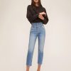 Women Marissa Webb | Turner Ii High Waist Corset Jean In Indigo Medium Stone Wash