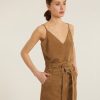 Women Marissa Webb | Anniston Suede Mini Skirt Sandstone