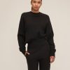 Women Marissa Webb | So Uptight Cropped Raglan French Terry Sweatshirt In Black