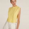 Women Marissa Webb | So Relaxed Slub Jersey Muscle Tee In Citrine