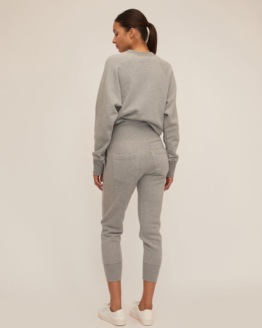 Women Marissa Webb | So High Waisted French Terry Sweatpants In Heather Grey