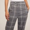 Women Marissa Webb | Theo Double Waist Trouser Steel Plaid