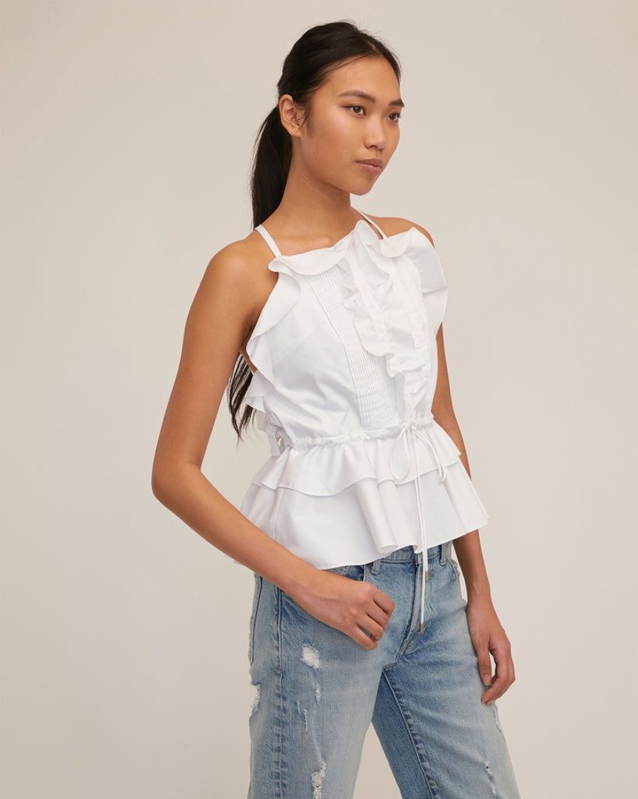 Women Marissa Webb | Bex Ruffle Apron Top In White