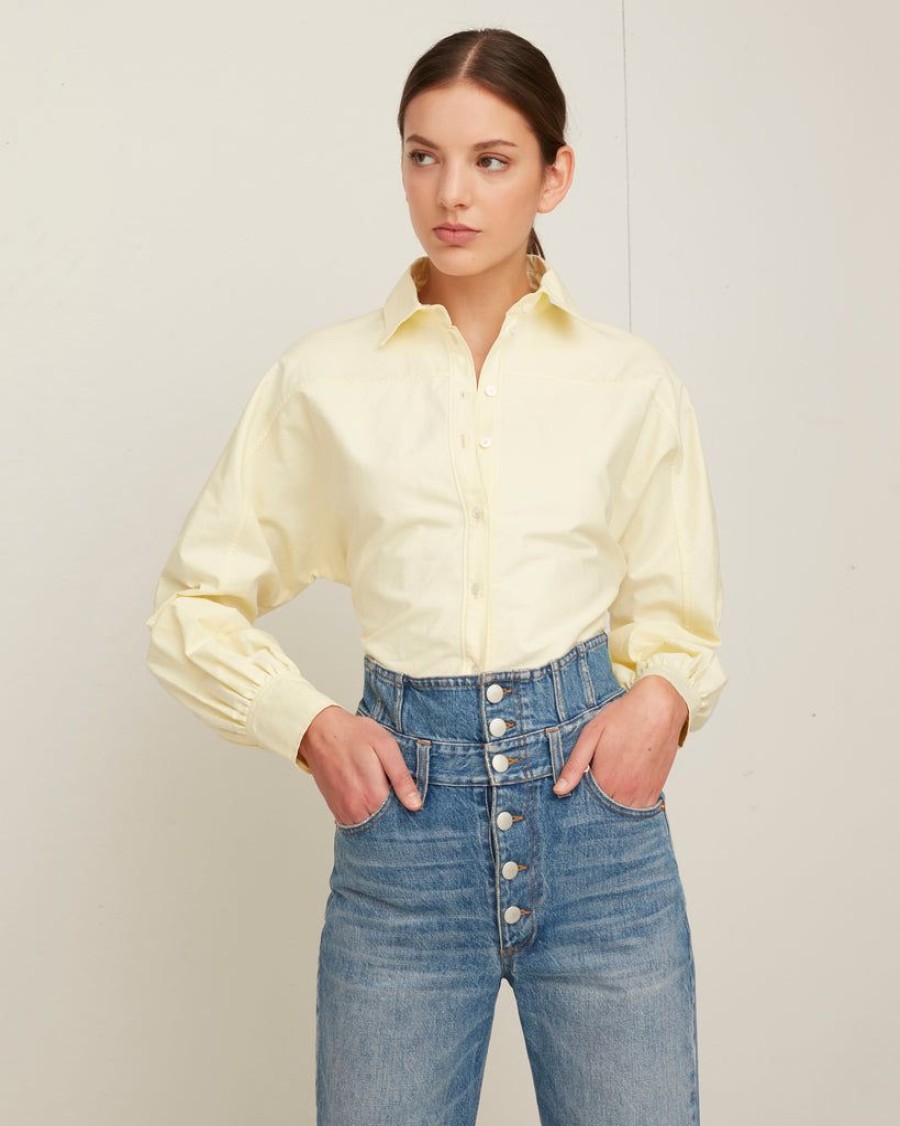 Women Marissa Webb | Emmerson Oxford Shirt In Canary