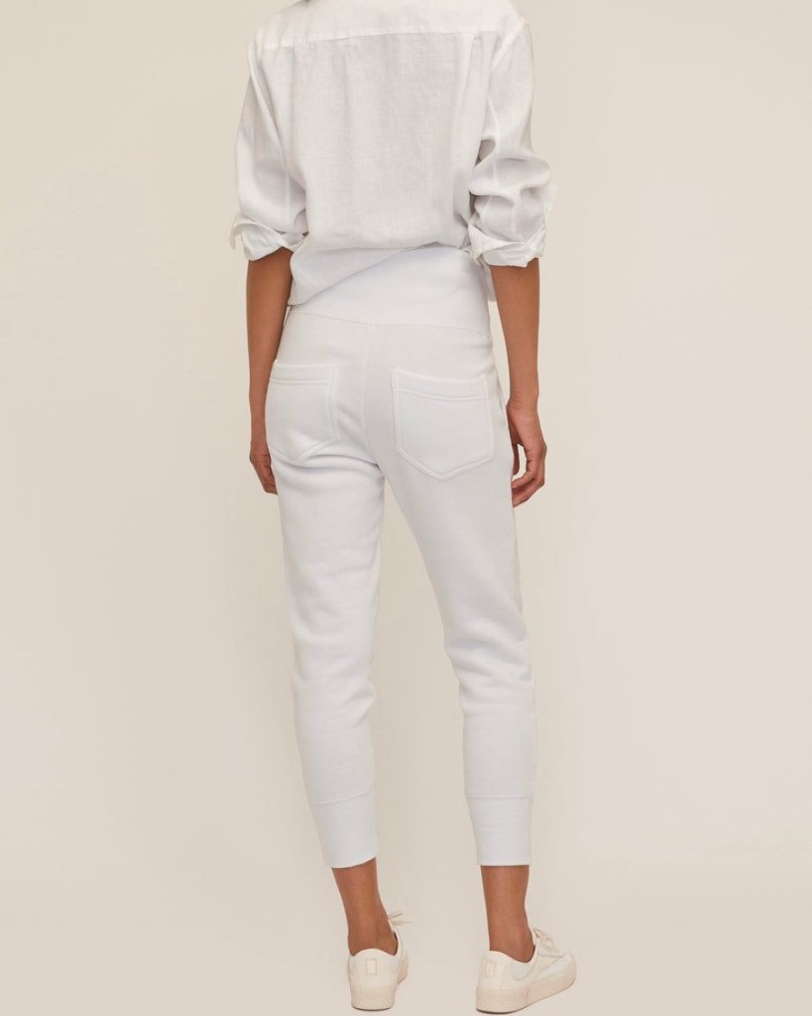 Women Marissa Webb | So High Waisted French Terry Sweatpants In White