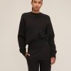 Women Marissa Webb | So Uptight Cropped Raglan French Terry Sweatshirt In Black