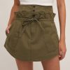 Women Marissa Webb | Layla Canvas Corset Cargo Mini Skirt Military Green