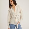 Women Marissa Webb | Layne Linen Tuxedo Top In Flax