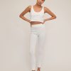 Women Marissa Webb | Stretch Waffle Aden Seamed Pant In Off White