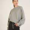 Women Marissa Webb | So Uptight Drop Raglan French Terry Sweatshirt In Heather Grey