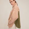 Women Marissa Webb | Amari Sherpa Twill Jacket Fern French Beige Combo