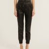 Women Marissa Webb | Dalton Leather Jogger In Black