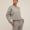 Women Marissa Webb | So Uptight Cropped Raglan French Terry Sweatshirt In Heather Grey