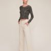 Women Marissa Webb | Bo Paper Bag Canvas Patched Boyfriend Pant Oat