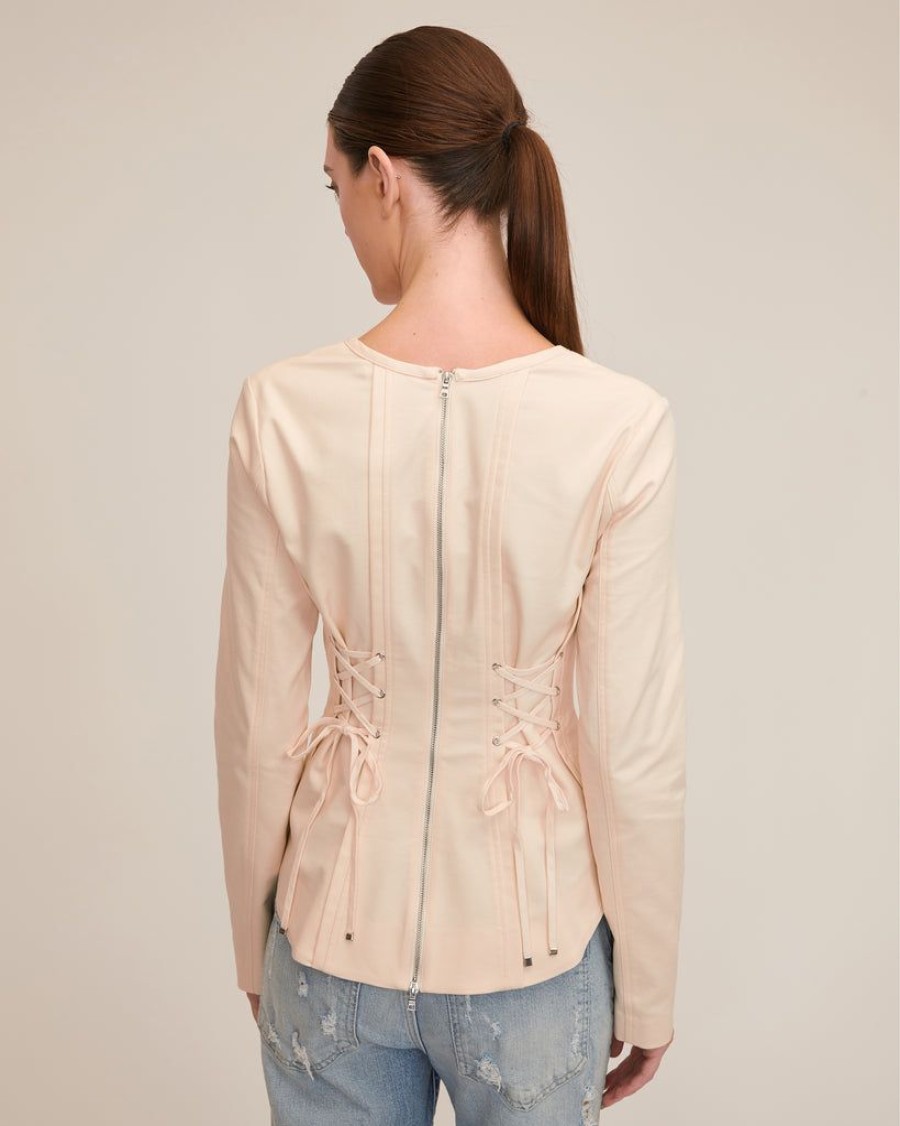 Women Marissa Webb | Valentina Lace Up Top Bone