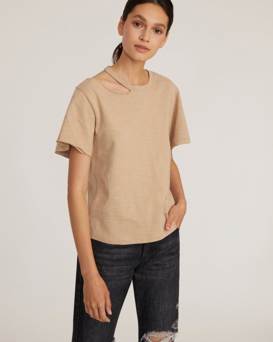 Women Marissa Webb | Tate Cut Out Tee In Sand