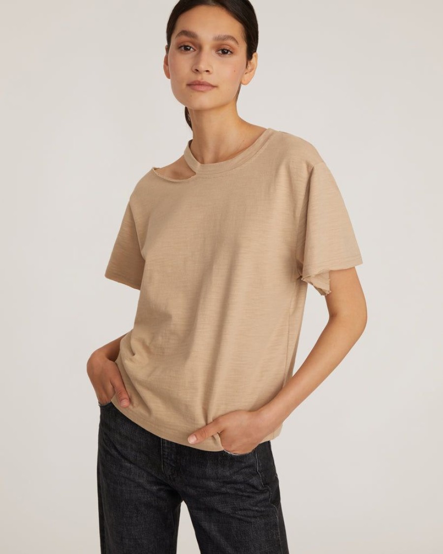 Women Marissa Webb | Tate Cut Out Tee In Sand