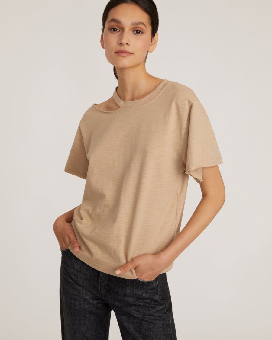 Women Marissa Webb | Tate Cut Out Tee In Sand