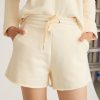 Women Marissa Webb | So Relaxed French Terry Wide Leg Sweatshort In Limoncello