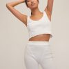 Women Marissa Webb | Stretch Waffle Beau Seamed Cropped Tank In Off White