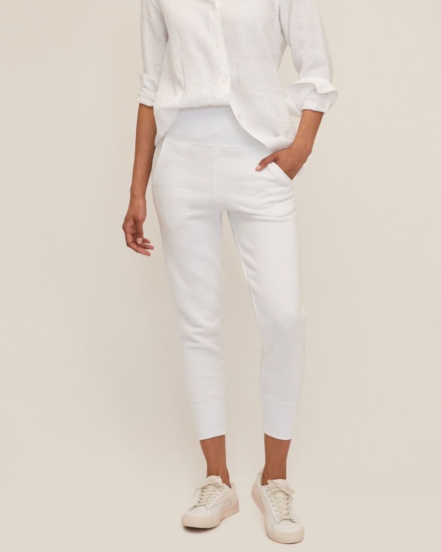 Women Marissa Webb | So High Waisted French Terry Sweatpants In White