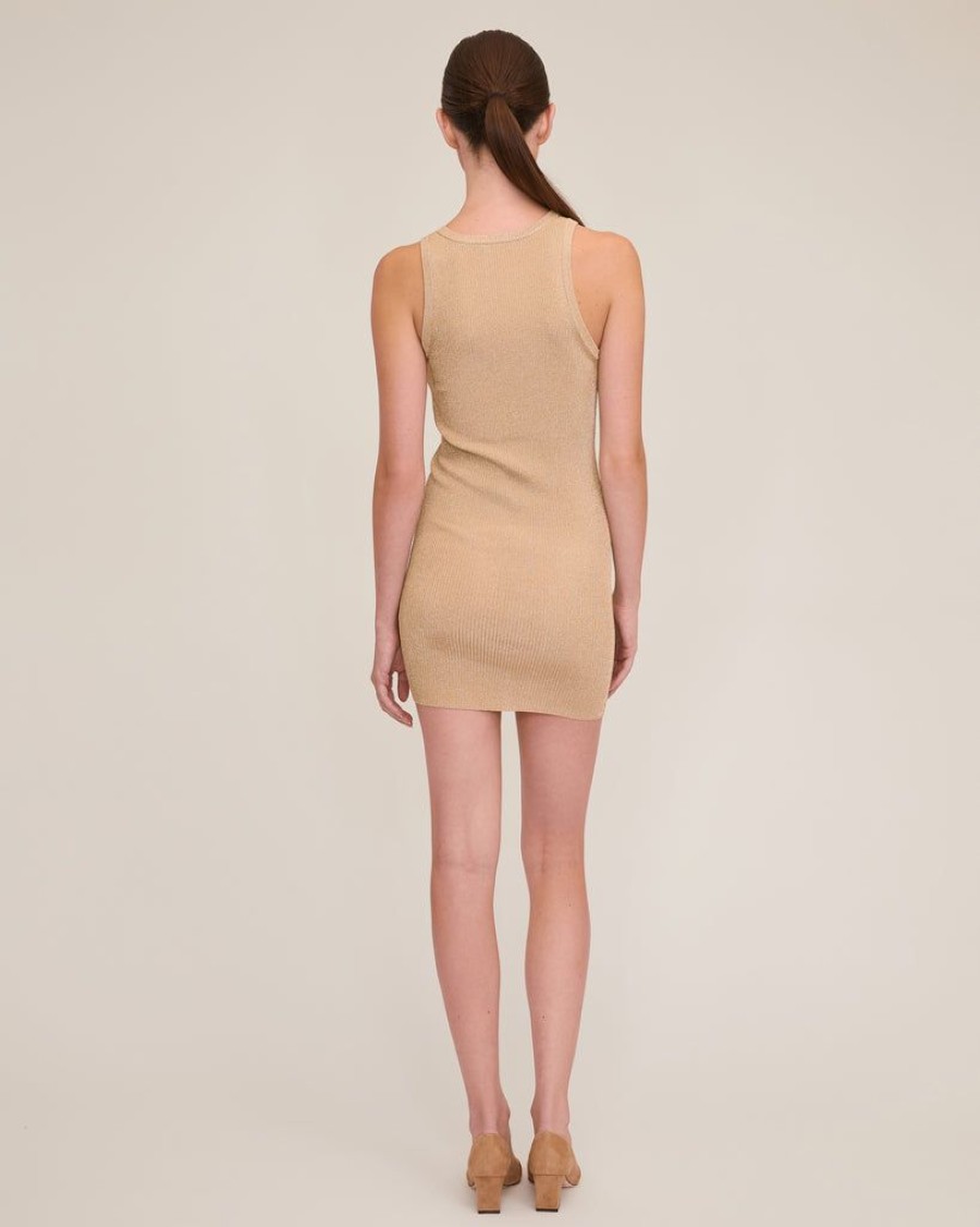 Women Marissa Webb | Ryan Ribbed Mini Sweater Tank Dress In Midas