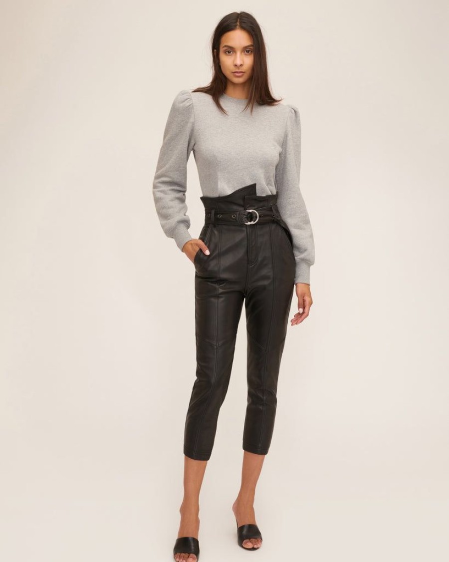 Women Marissa Webb | Anniston Leather Pant In Black