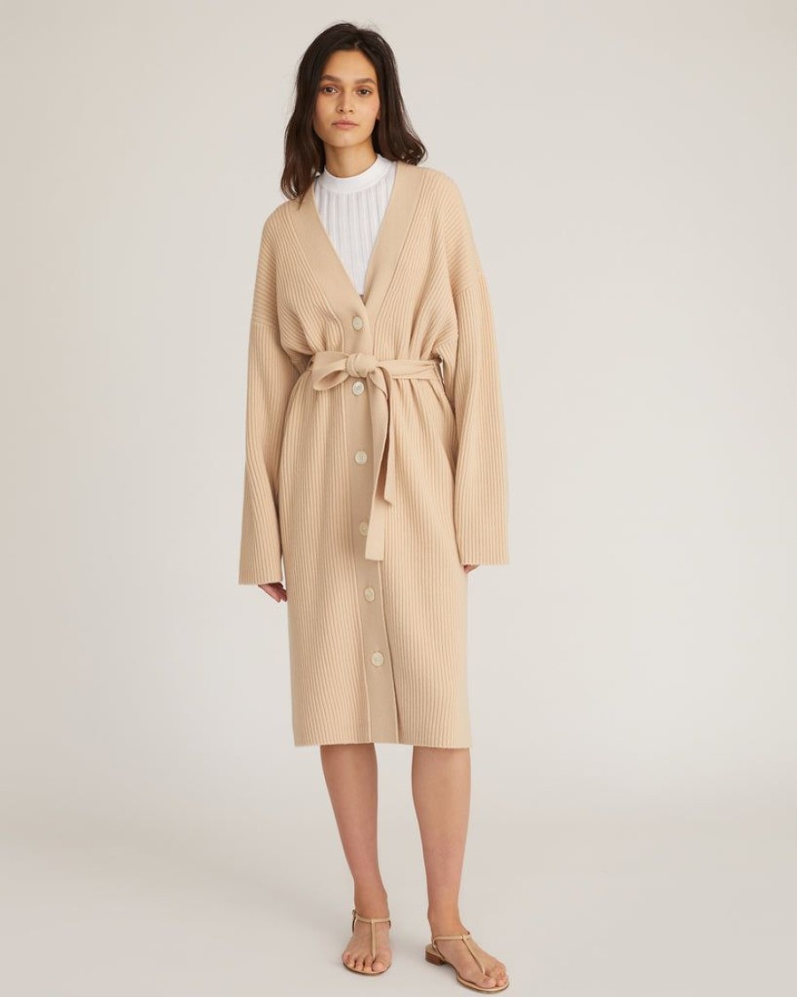 Women Marissa Webb | Kyrie Cashmere Blend Midi Cardigan In Affogato