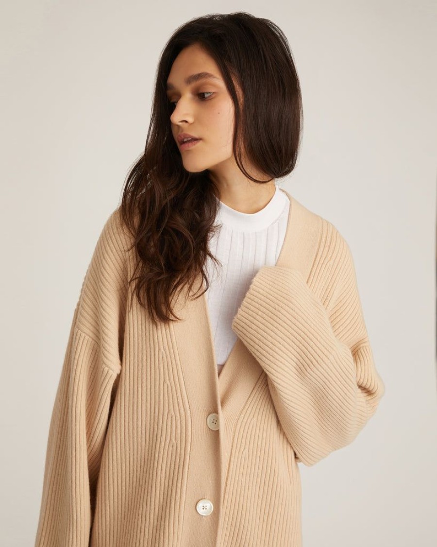 Women Marissa Webb | Kyrie Cashmere Blend Midi Cardigan In Affogato