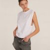 Women Marissa Webb | So Relaxed Slub Jersey Muscle Tee In White