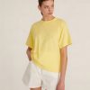 Women Marissa Webb | So Relaxed Slub Jersey Boyfriend Tee In Citrine