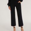 Women Marissa Webb | Arie Ribbed Cashmere Blend Pant In Black