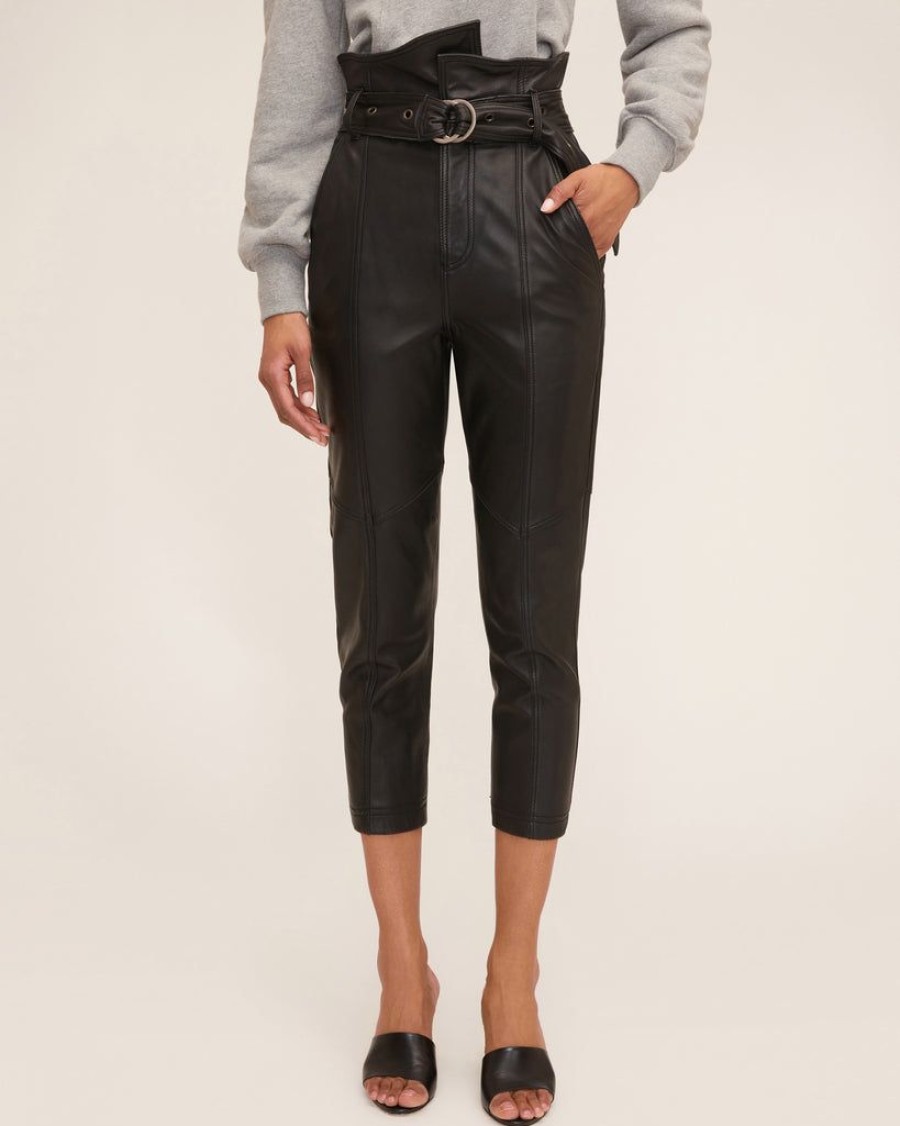 Women Marissa Webb | Anniston Leather Pant In Black