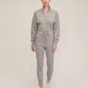 Women Marissa Webb | Red-Eye French Terry Zip Front Jumpsuit In Heather Grey