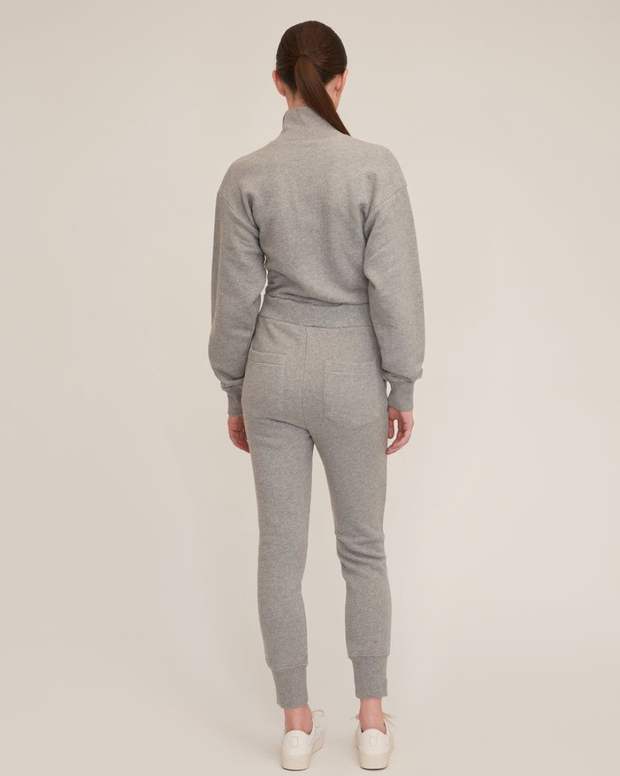 Women Marissa Webb | Red-Eye French Terry Zip Front Jumpsuit In Heather Grey